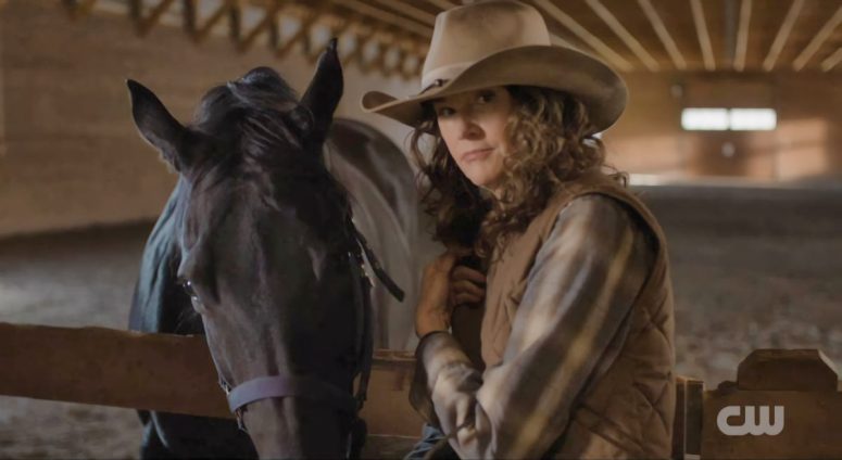 Ally Sheedy as Rose Pruitt with her horse Paul - Wild Cards 202