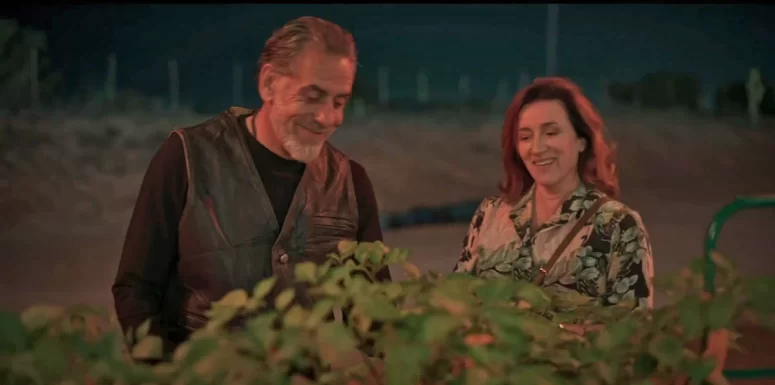 Gérard Rudolf as Ricus and Maria Doyle Kennedy as Maria - Recicpes for Love and Murder