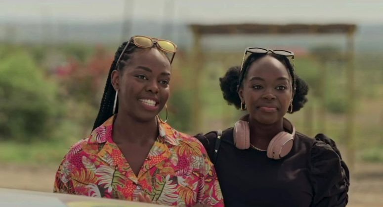 Mwake Ngambi as Khazi and Muadi Ilung as Zindzi - Recipes for Love and Murder