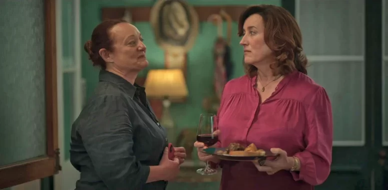 Robyn Scott as Aileen and Maria Doyle Kennedy as Maria - Recipes for Love and Murder