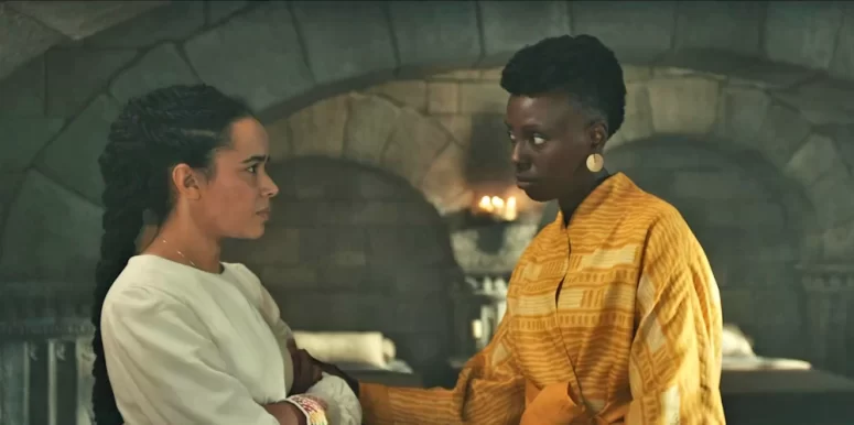 Nynaeve (Zoe Robbins) and Ryna (Nyokabi Gethaiga) - The Wheel of Time