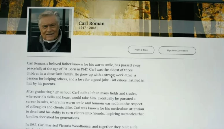 Carl Roman memorial website - SurrealEstate