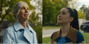 Anne Shepherd as Lynette Meeker and Eleonora Poutilova as her younger self - SurrealEstate