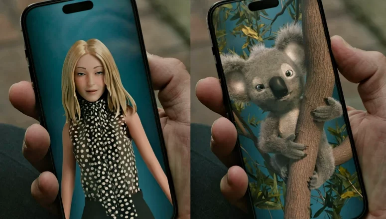 Two views of Karsh's AI personal assistant Hunny