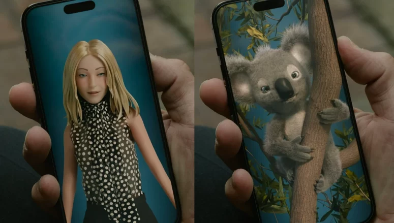 Two views of Karsh's AI personal assistant Hunny