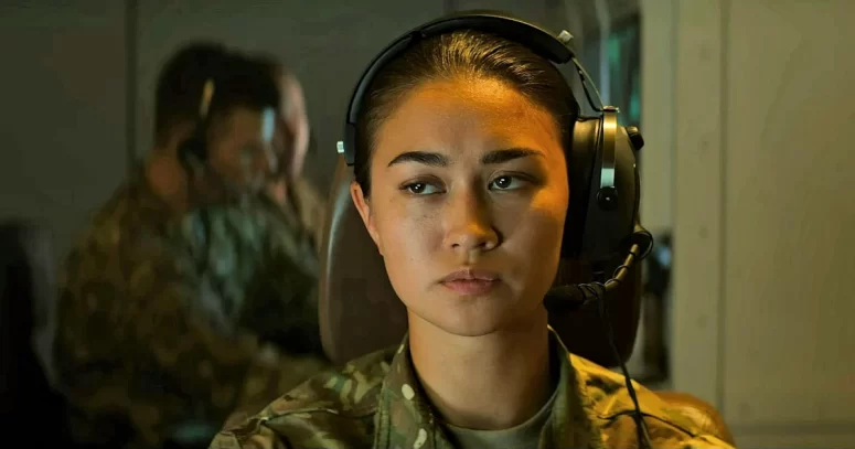 Kristina Tonteri-Young as Corporal Bale in Outside the Wire