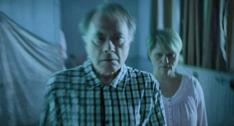 Michael Millar and Rebecca England as Olivia's parents