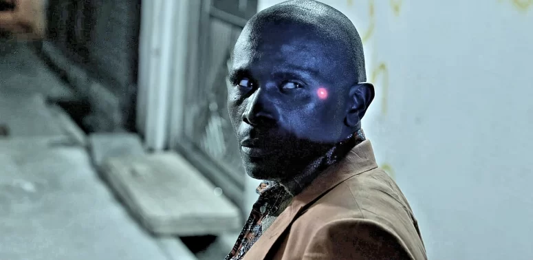 The Zambian man (Franck Latour) as he is about to be killed by Jack