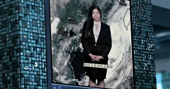 Genevieve Wong as the recurring weather reporter