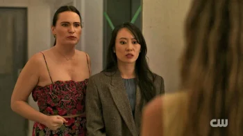 Kathryn Gallagher as Philippa Levreaux and Cantelle Han as Emma - Ordinary Girl in a Tiara