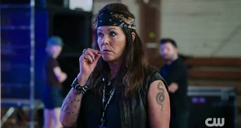 Jill Teed as special effects engineer Pyro Poppy - Wild Cards 302