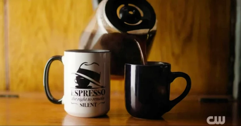 The mug Cheyenne gave to Cole - Wild Cards 306