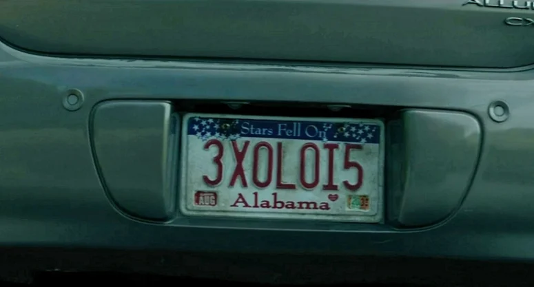 The clergyman's Alabama license plate with an August 2035 tag - From 401