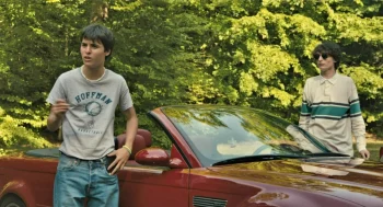 Finn Wolfhard as Chris and Billy Bryk as Bobby - Hell of a Summer