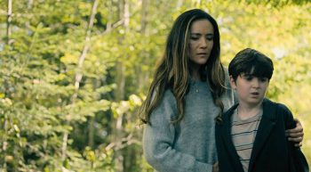 Simon Webster as Ethan Matthews and Catalina Sandino Moreno as his mother Tabitha - From 403