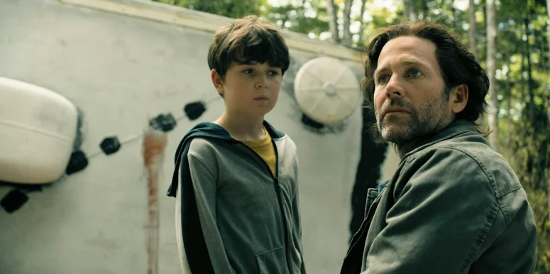 Ethan (Simon Webster) and his father (Eion Bailey) at the RV - From 402
