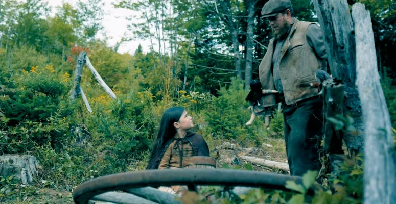 Young Tabitha (Vivian Crooks) and the man (Evan Jesso) who took her dolls from her - From 405