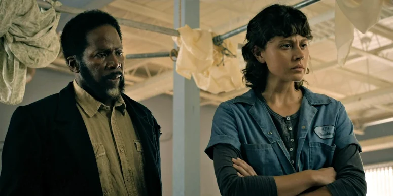 Harold Perrineau as Boyd and Chloe Van Landschoot as Kristi - From 408