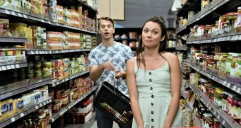 Christina Orjalo as Nathalie and Eric Fleising as Val - Older Every Day