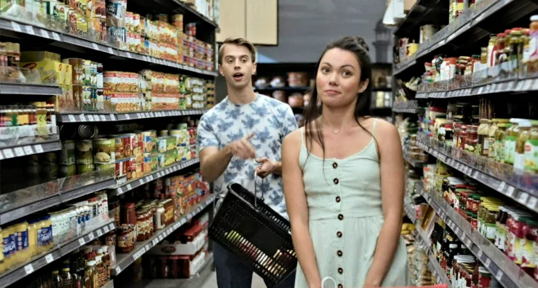 Christina Orjalo as Nathalie and Eric Fleising as Val - Older Every Day