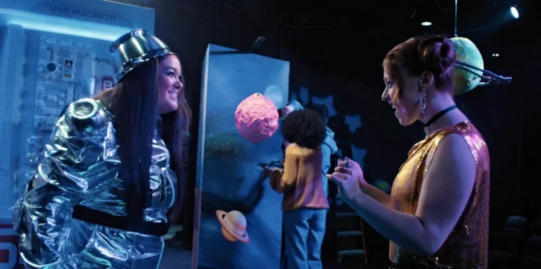 Jana Morrison as Lauren Nicholls and Kyra Leyroux as Aja Fox - How To Lose A Popularity Contest