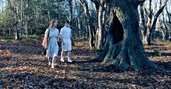 The Boy in White meets Sophia near a hollow tree - From 410