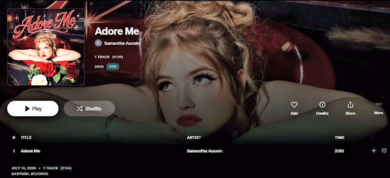 Samantha Aucoin - Adore Me - on Tidal
