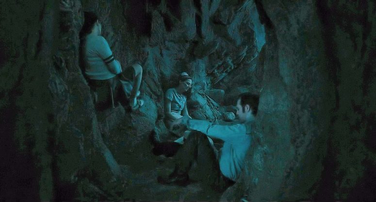 The Faux Cowboy (Will Lang), the Cheerleader (Jennifer MacPherson), and the Waitress (Terri Fraser-Smith) asleep in the tunnels and soon to be awakened - From 409