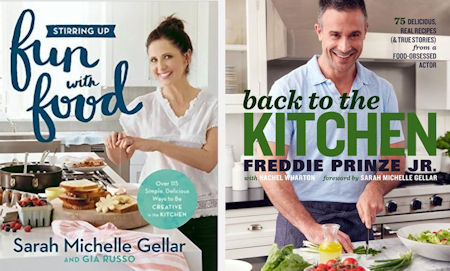 Fun With Food by SMG and Back to the Kitchen by Freddie Prinze Jr - cookbook covers
