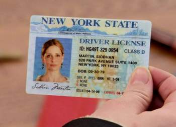 Siobhan's driver's license